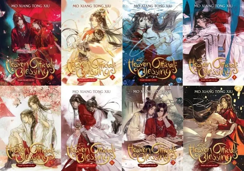 Heaven Official’s Blessing (Tian Guan Ci Fu) – Complete Vol. 1–8 Box Set by Mo Xiang Tong Xiu | English Paperback Edition - bestbooksdeals