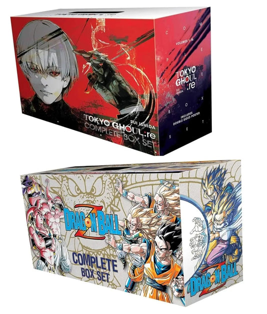 SUPER COMBO OF (Tokyo Ghoul Re Boxset 1-16 + Dragonball Z Complete Box Set: Vols. 1-26) - bestbooksdeals