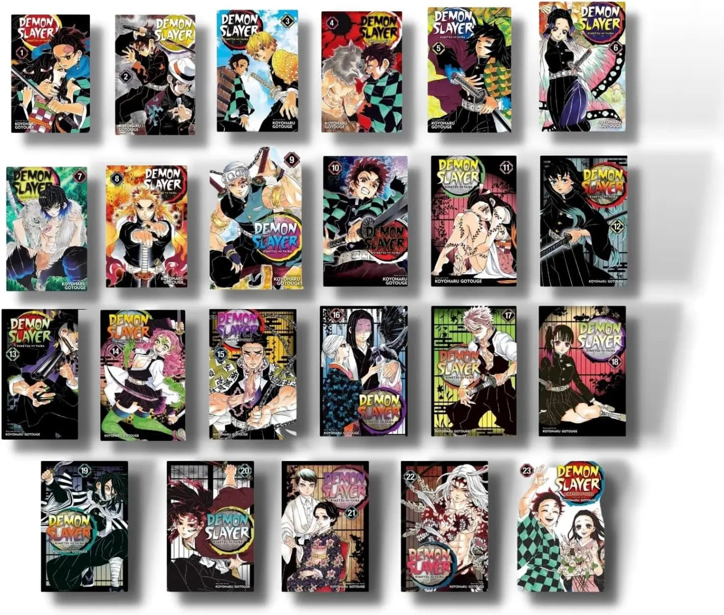 Demon Slayer: Kimetsu no Yaiba Vol 1-23 Comics Complete Manga Full/Loose Set by Eichiro Oda Rare Excellent Condition 🎁 Freebie: A free Manga Wall Poster - bestbooksdeals