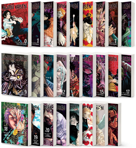 Jujutsu Kaisen Manga (Vol. 0-25) English Full/Loose Set JJK Sorcery Comic Series by Gege Akutami 🎁 Bonus: Free Manga-Themed Wall Poster - bestbooksdeals