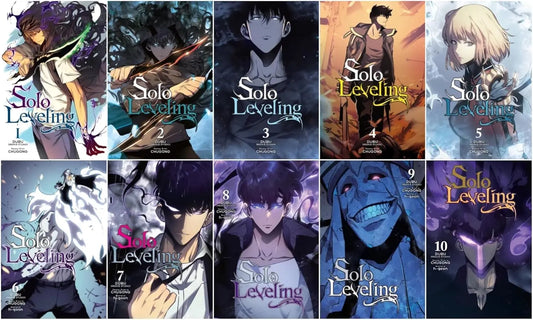 Solo Leveling Manga Series, Vol 1-10, Collection Books Full/Loose B/W Set by Chugong - bestbooksdeals