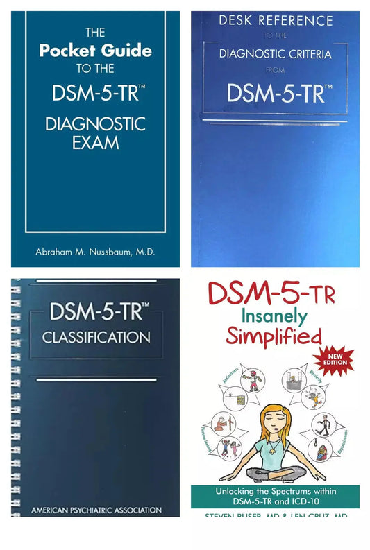 DSM 5 TR Combo Set Desk Reference + Classification + Simplified + Pocket Guide - bestbooksdeals