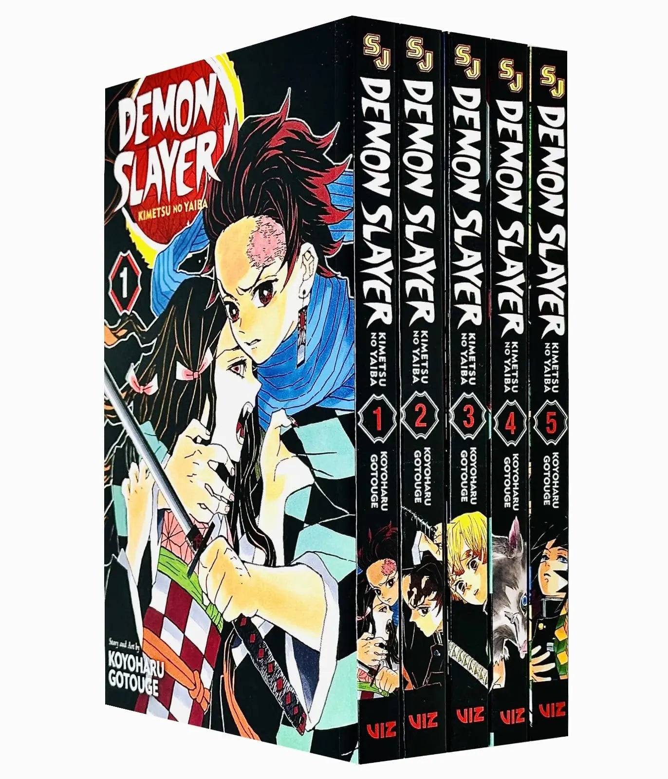Demon Slayer: Kimetsu no Yaiba Vol-1-5 Books Collection set Paperback ISBN: 9789123860449 - bestbooksdeals