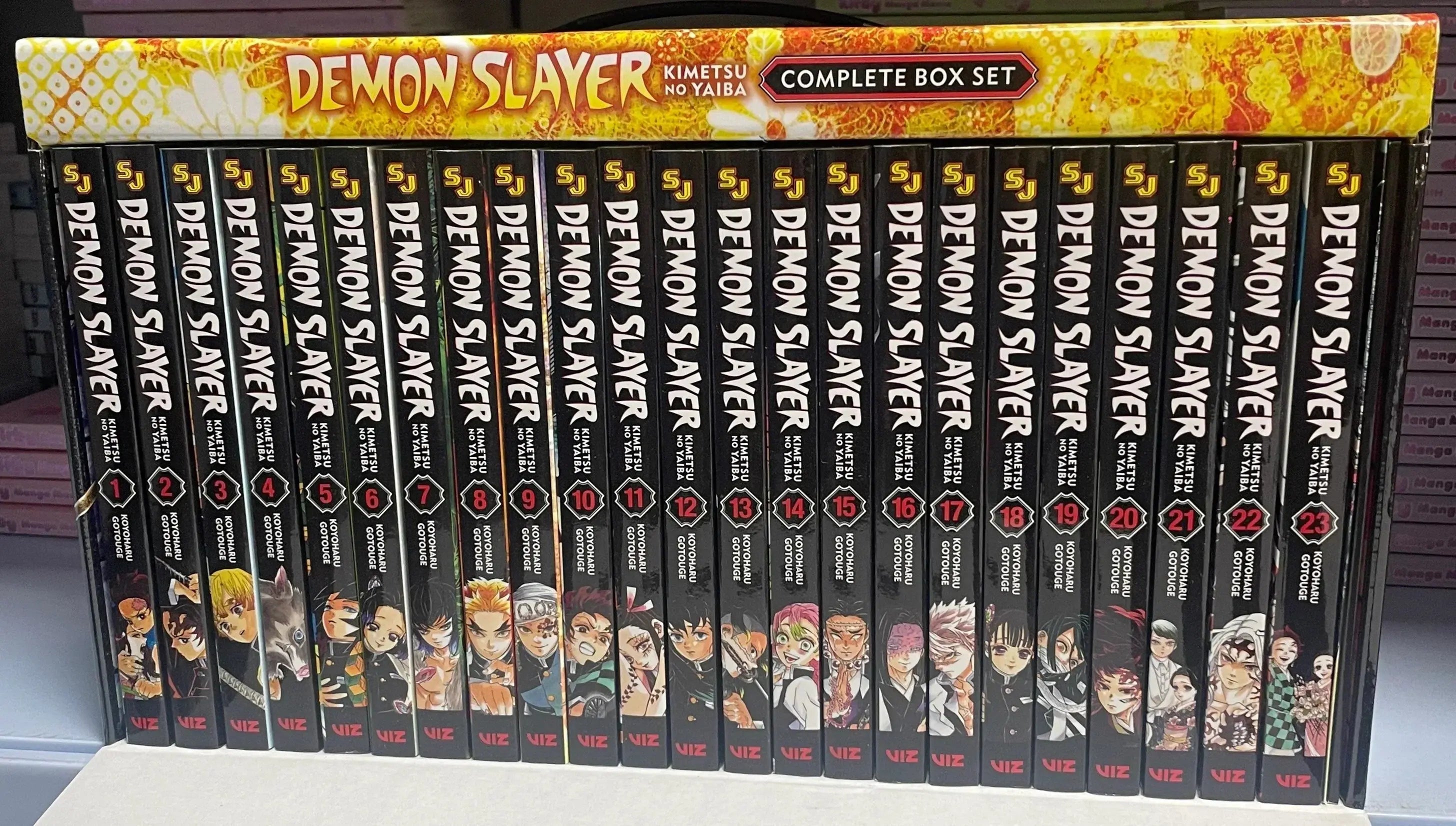 Demon Slayer Kimetsu No Yaiba Complete Box Set Volumes 1 23 Premium Manga Edition With Exclusive Booklet Poster Koyoharu Gotouge Viz Media With Bookmark And ?? Freebie A Free Manga Wall Poster Paperback - bestbooksdeals