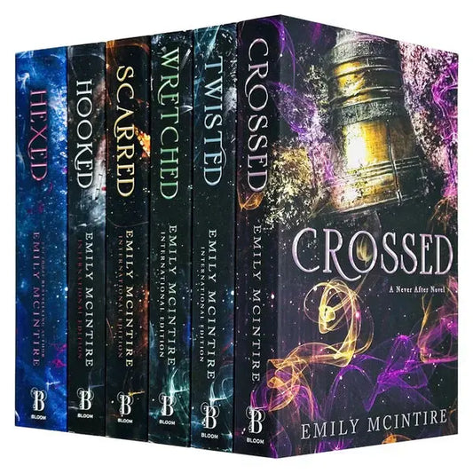 Never After Series By Emily Mcintire Complete 6 Books Collection Set Hexed Hooked Scarred Wretched Twisted Crossed - bestbooksdeals