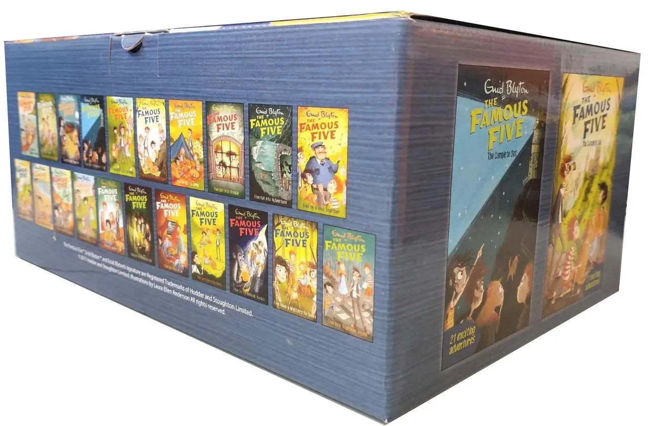 FAMOUS FIVE COMPLETE BOX SET OF 21 TITLES Paperback – Box set Enid Blyton ISBN: 9781444916416 - bestbooksdeals