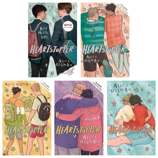 Heartstopper Series (Volumes 1-5) Books Collection Set By Alice Oseman Paperback - bestbooksdeals