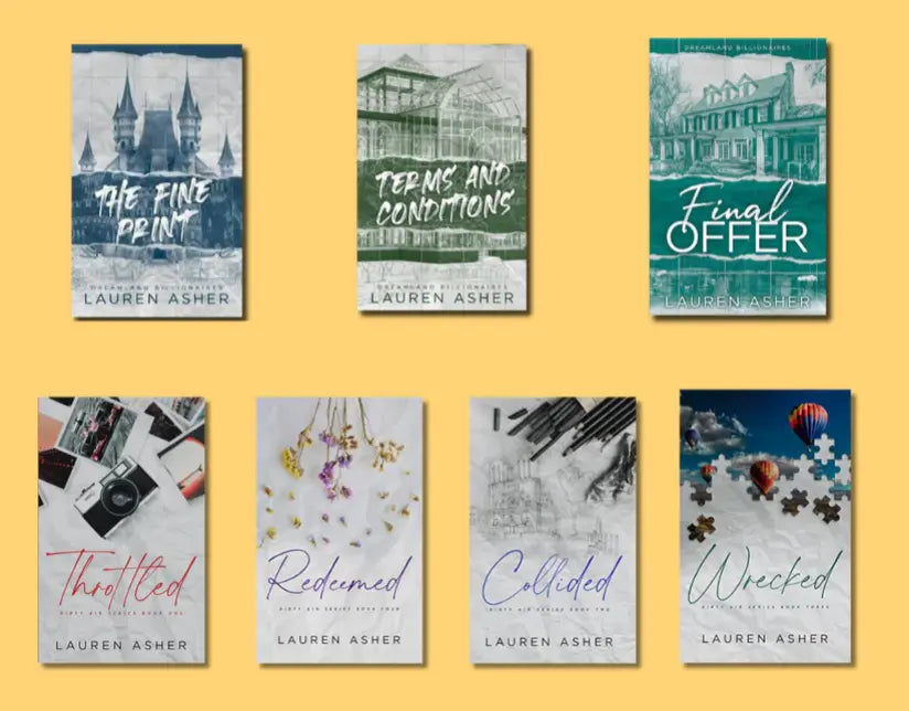 The Complete Dreamland Billionaires Series Set || The Dirty Air Series 1-4 Books Collection Set By Lauren Asher (Throttled, Collided, Wrecked & Redeemed) - bestbooksdeals