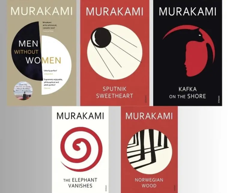 Haruki Murakami 5-Book Collection Set | Men Without Women, Norwegian Wood, What I Talk About When I Talk About Running + More ( - bestbooksdeals