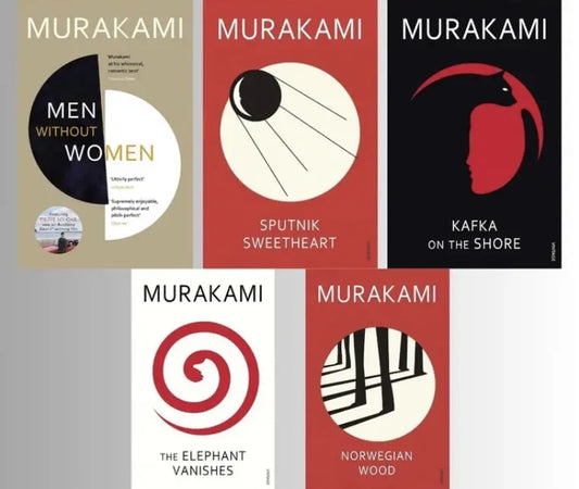 Haruki Murakami 5-Book Collection Set | Men Without Women, Norwegian Wood, What I Talk About When I Talk About Running + More ( - bestbooksdeals