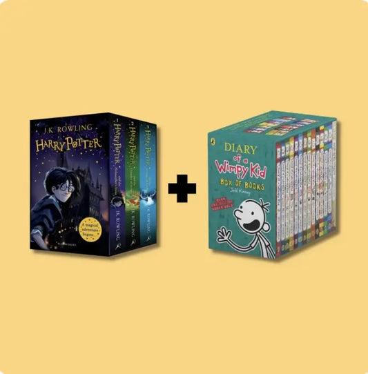 Mega Kids’ Book Bundle: Diary of a Wimpy Kid (Books 1–13) + Harry Potter Complete 7-Book Box Set (Paperback) - bestbooksdeals