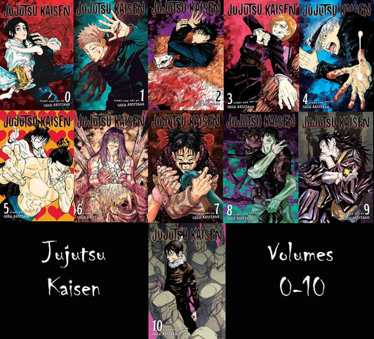 Jujutsu Kaisen by Gege Akutami: Volume 1-10 Collection 10 Books Manga Set - Ages 13-17 - Paperback - bestbooksdeals