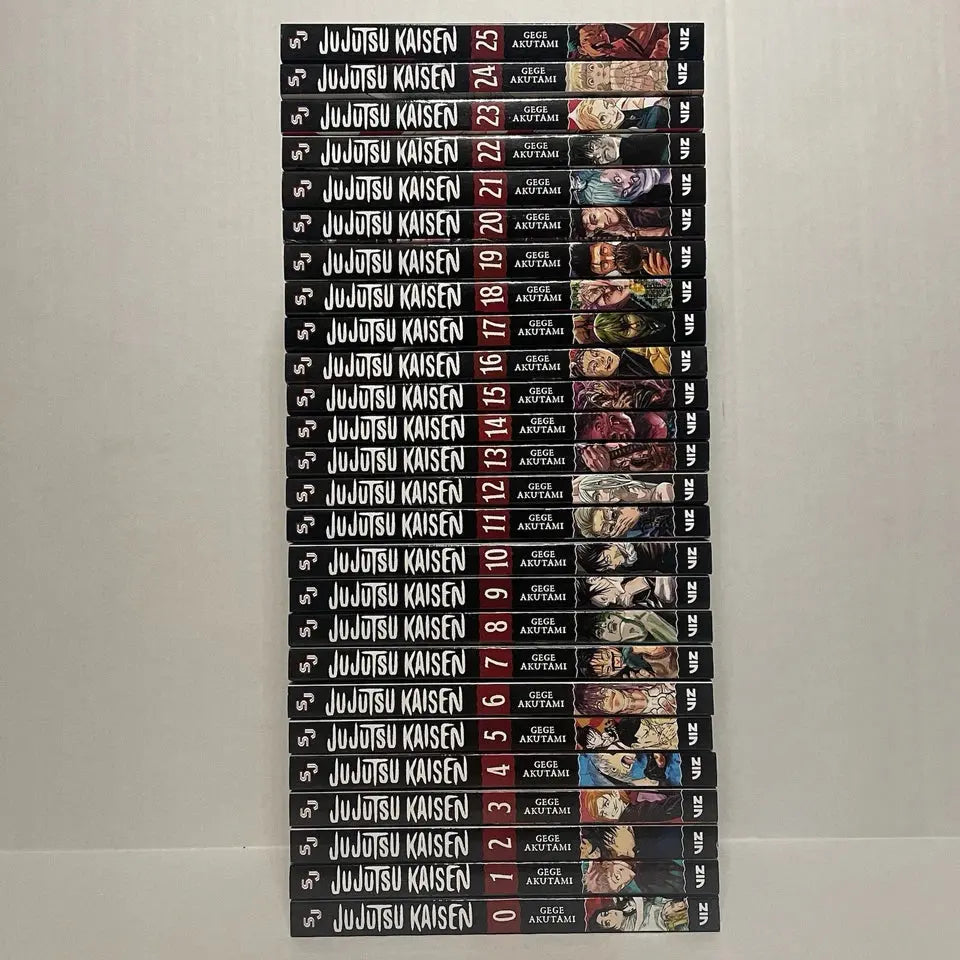 Jujutsu Kaisen Manga Vol 0 25 English Full Loose Set Jjk Sorcery Comic Series By Gege Akutami ?? Bonus Free Manga Themed Wall Poster - bestbooksdeals