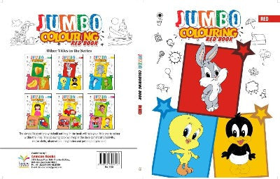 Red (Jumbo Colouring Book) Paperback by Lexicon in English language