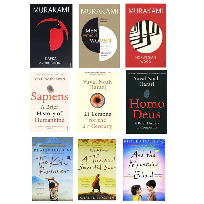 Voices That Move the World: 9-Book Literary Powerhouse Set – Murakami, Harari, Hosseini (Paperback Collection) - bestbooksdeals