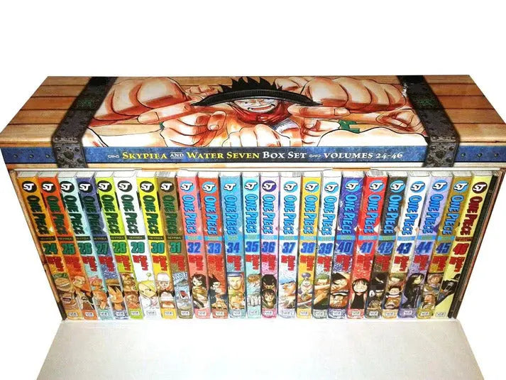 One Piece manga volumes 24 to 46 individual books bundle covering Skypiea and Water seven arcs by bestbooksdeals