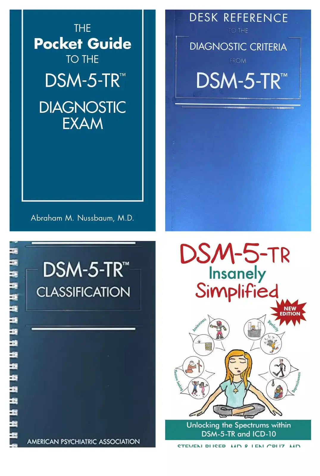 DSM 5 TR Combo Set Desk Reference + Classification + Simplified + Pocket Guide - bestbooksdeals