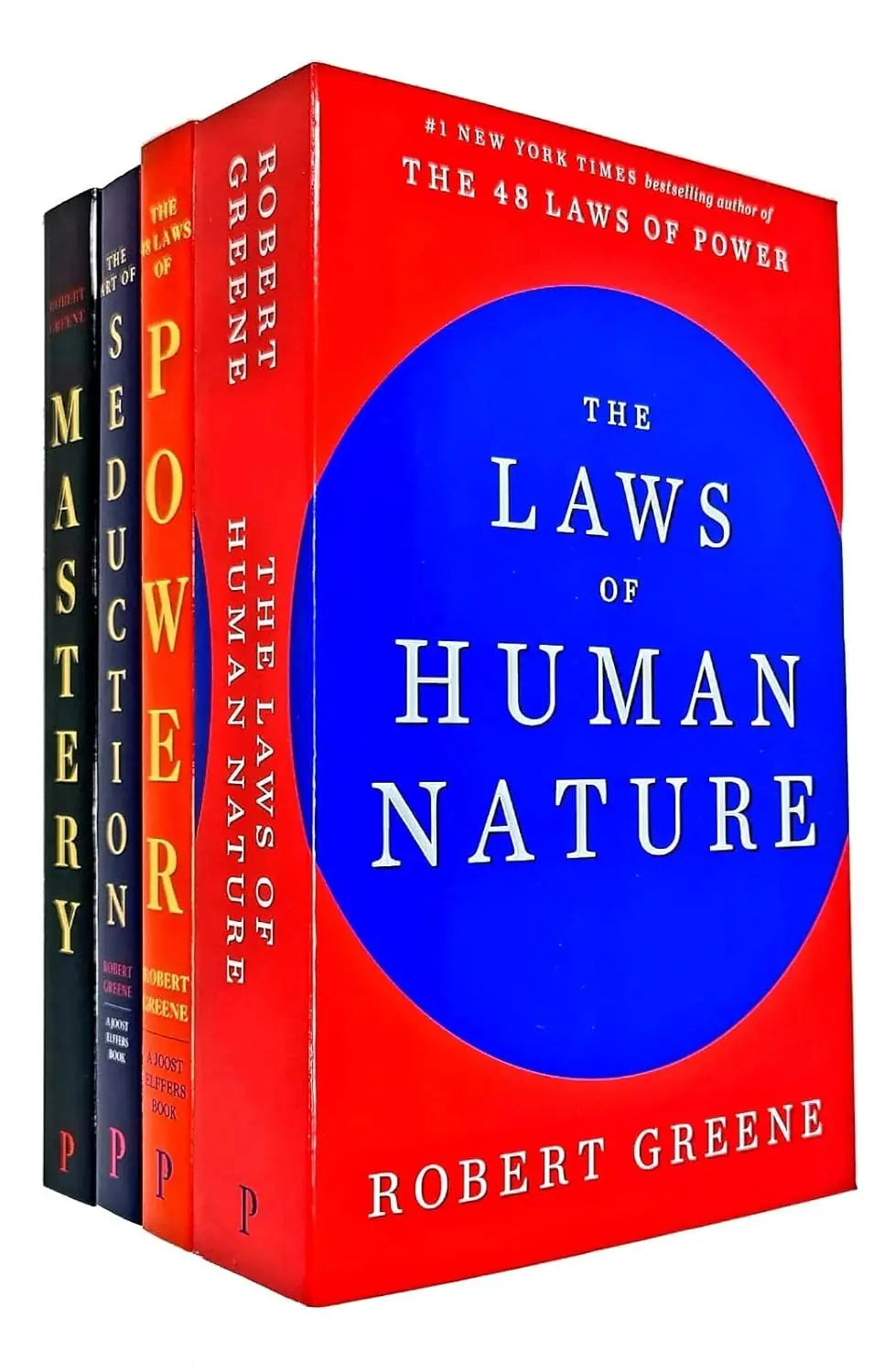 Robert Greene Collection 4 Books Set (The Art of Seduction, Mastery, The Concise 48 Laws of Power, The Laws of Human Nature) Paperback - bestbooksdeals