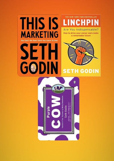 (Combo) This is Marketing + Purple Cow + Linchpin (3 Books) - Seth Godin (Paperback)