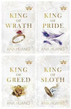 Kings of Sin Series 4 Books Collection Set By Ana Huang (King of Wrath, King of Pride, King of Greed and King of Sloth) Paperback by Anna Huang - bestbooksdeals
