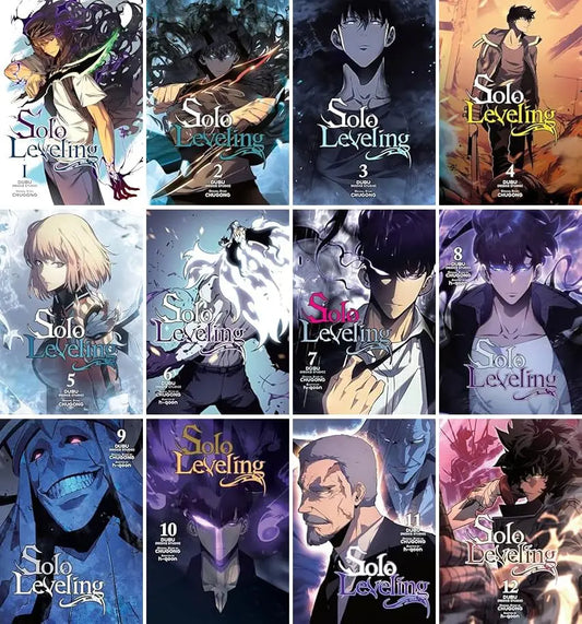 Solo Leveling Manga Series, Vol 1-12, 12 Collection Books Set FULL COLOR by Chugong Paperback - bestbooksdeals