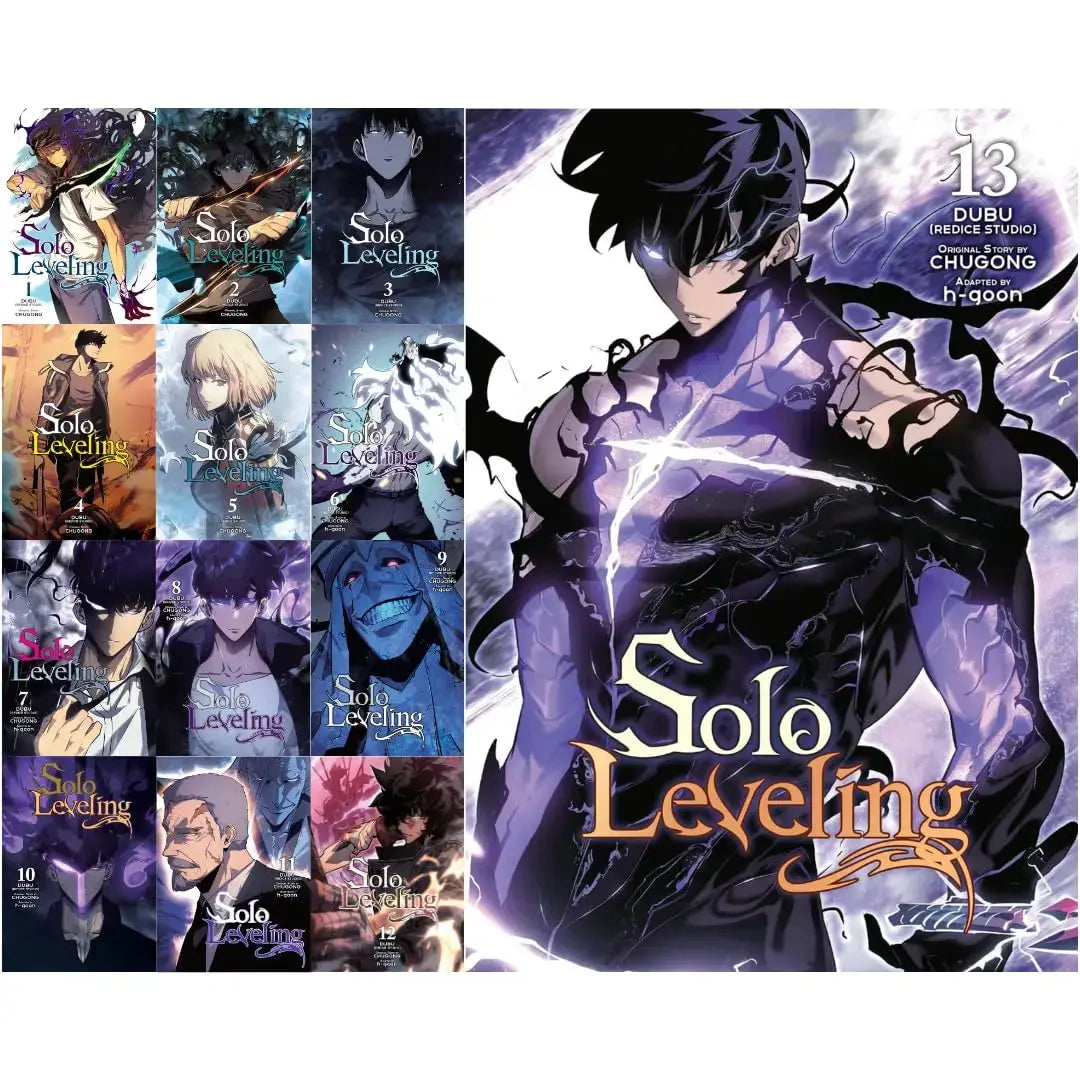 Solo Leveling Volumes 1-13 | Complete Manga Series Set by Chugong | 13 Book Collection FULL COLOR - bestbooksdeals