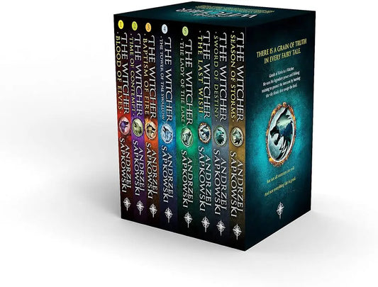 The Witcher Boxed Set The Last Wish Sword Of Destiny Blood Of Elves Time Of Contempt Baptism Of Fire The Tower Of The Swallow The Lady Of The Lake Season Of Storms Paperback - bestbooksdeals
