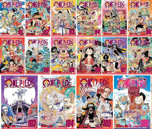 One Piece Manga Set (Volumes 91–105) — Wano to Egghead Saga (Individual Books, Unboxed) ?? Freebie: A free Manga Wall Poster - bestbooksdeals