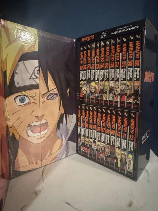 Collection of Naruto manga books with a character illustration on the cover- bestbooksdeals