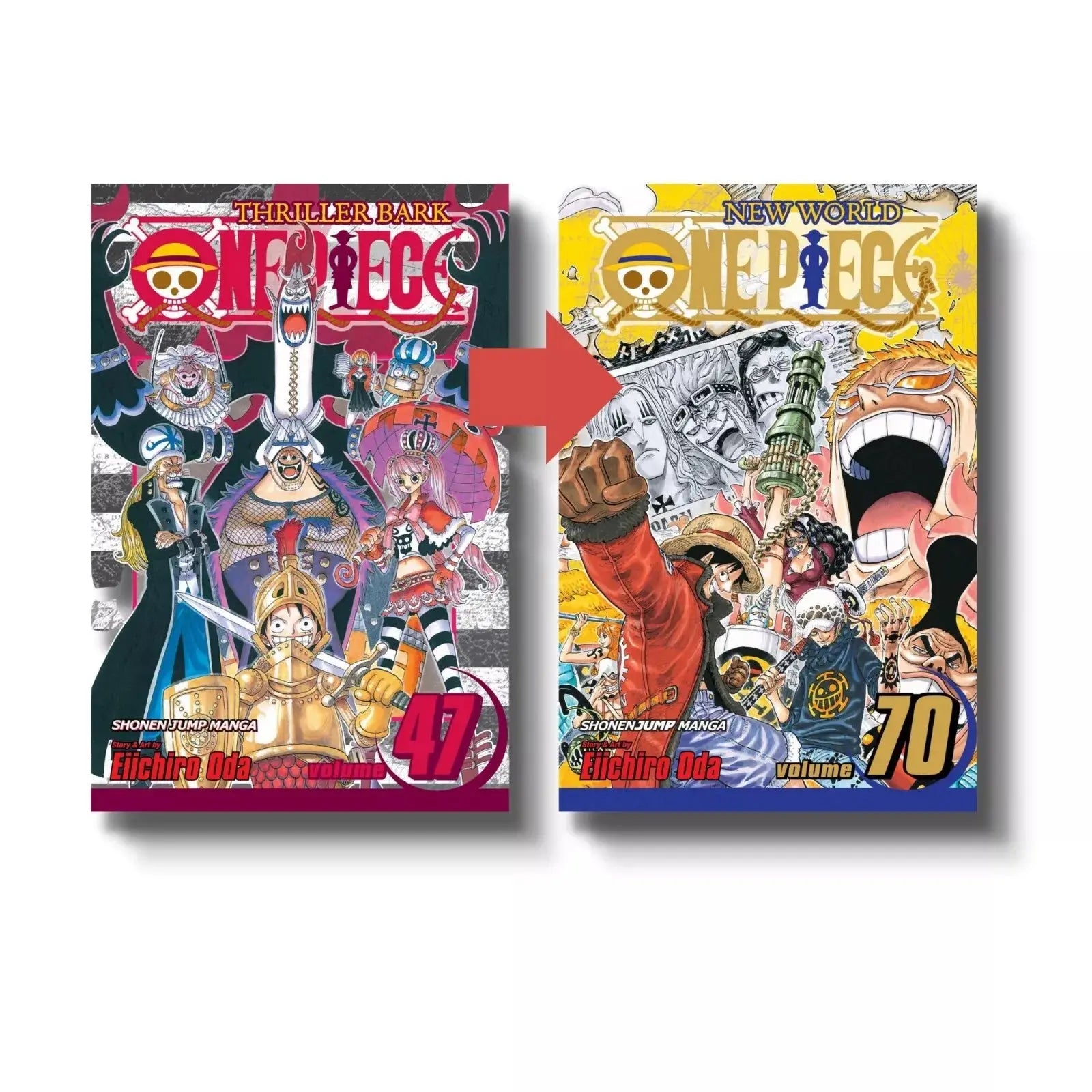 One Piece Manga Set Volumes 47 70 Thriller Bark To Punk Hazard Saga Individual Books Unboxed Freebie A Free Manga Wall Poster - bestbooksdeals